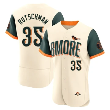 Men's Baltimore Orioles Adley Rutschman ＃35 Cream Authentic 2026 City Connect Stadium Jersey