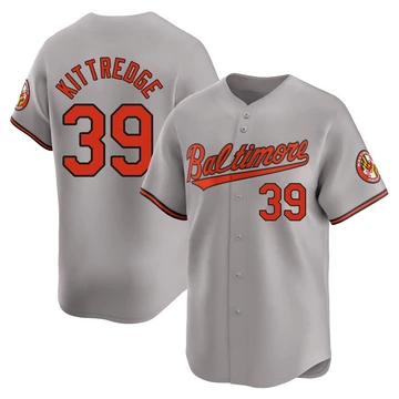 Men's Baltimore Orioles Andrew Kittredge ＃39 Gray Limited Road Jersey