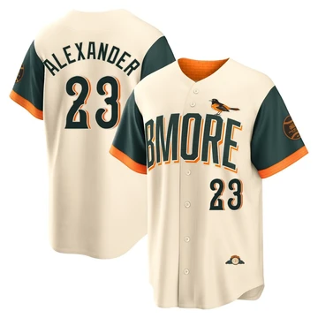 Men's Baltimore Orioles Blaze Alexander ＃23 Cream Limited 2026 City Connect Stadium Jersey