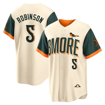 Men's Baltimore Orioles Brooks Robinson ＃5 Cream Limited 2026 City Connect Stadium Jersey