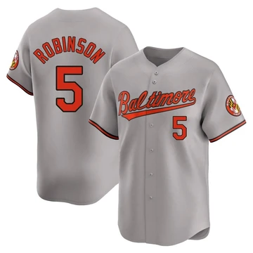 Men's Baltimore Orioles Brooks Robinson ＃5 Gray Limited Road Jersey