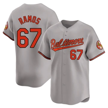 Men's Baltimore Orioles Bryan Ramos ＃67 Gray Limited Road Jersey