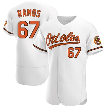 Men's Baltimore Orioles Bryan Ramos ＃67 White Authentic Home Jersey