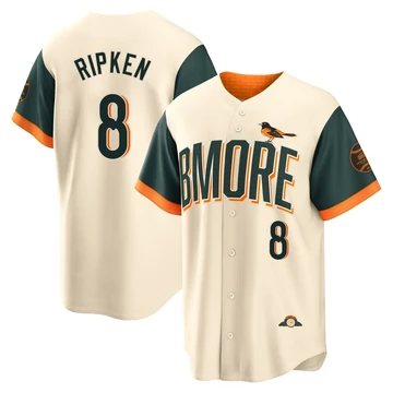Men's Baltimore Orioles Cal Ripken ＃8 Cream Limited 2026 City Connect Stadium Jersey
