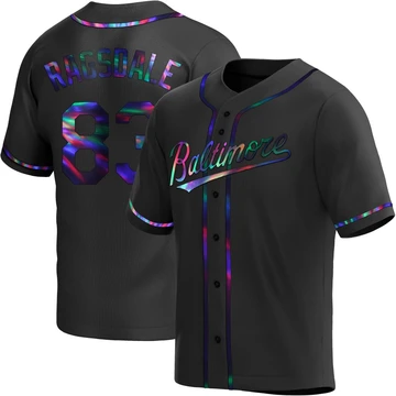 Men's Baltimore Orioles Carson Ragsdale ＃83 Black Replica Holographic Alternate Jersey