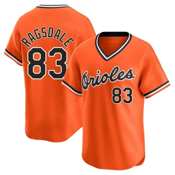 Men's Baltimore Orioles Carson Ragsdale ＃83 Orange Limited Cooperstown Collection Jersey