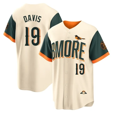 Men's Baltimore Orioles Chris Davis ＃19 Cream Limited 2026 City Connect Stadium Jersey