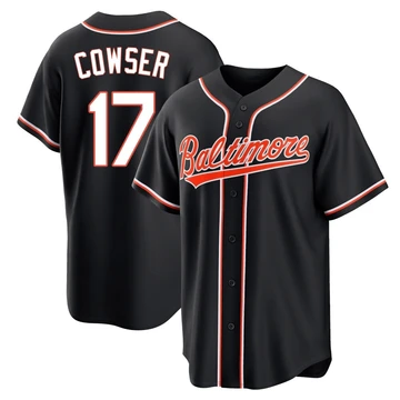 Men's Baltimore Orioles Colton Cowser ＃17 Black Replica Fashion Out Jersey