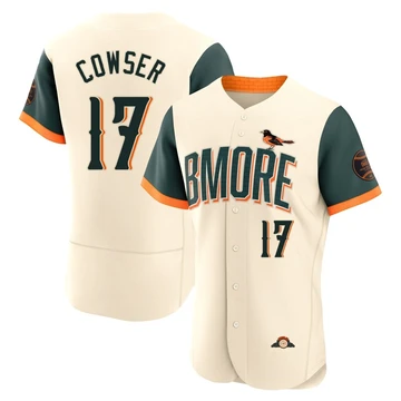 Men's Baltimore Orioles Colton Cowser ＃17 Cream Authentic 2026 City Connect Stadium Jersey