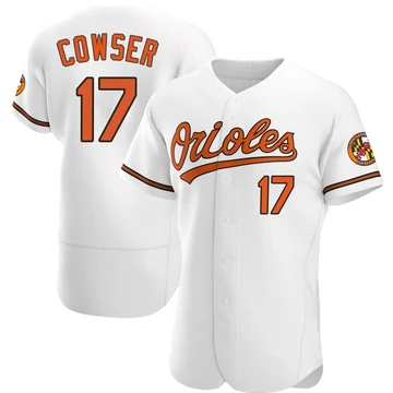 Men's Baltimore Orioles Colton Cowser ＃17 White Authentic Home Jersey
