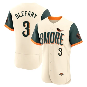 Men's Baltimore Orioles Curt Blefary ＃3 Cream Authentic 2026 City Connect Stadium Jersey