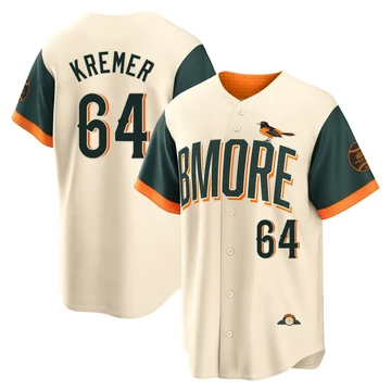 Men's Baltimore Orioles Dean Kremer ＃64 Cream Limited 2026 City Connect Stadium Jersey