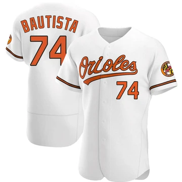 Men's Baltimore Orioles Felix Bautista ＃74 White Authentic Home Jersey