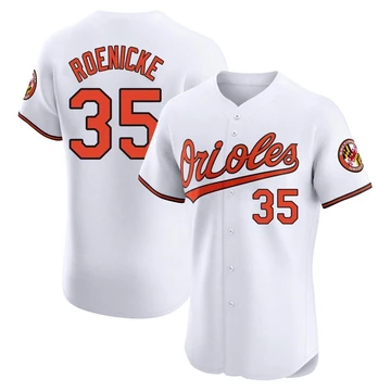 Men's Baltimore Orioles Gary Roenicke ＃35 White Elite Home Jersey