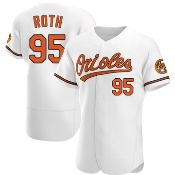 Men's Baltimore Orioles Houston Roth ＃95 White Authentic Home Jersey
