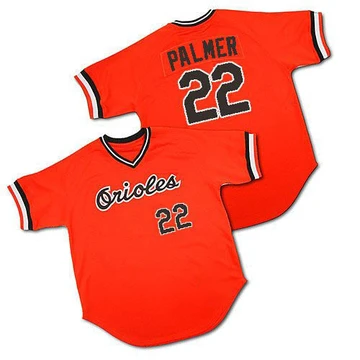 Men's Baltimore Orioles Jim Palmer ＃22 Orange Authentic 1982 Throwback Jersey