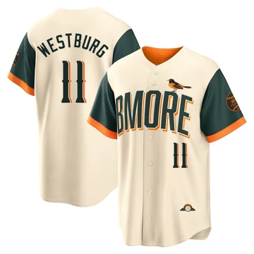 Men's Baltimore Orioles Jordan Westburg ＃11 Cream Limited 2026 City Connect Stadium Jersey