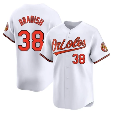 Men's Baltimore Orioles Kyle Bradish ＃38 White Limited Home Jersey
