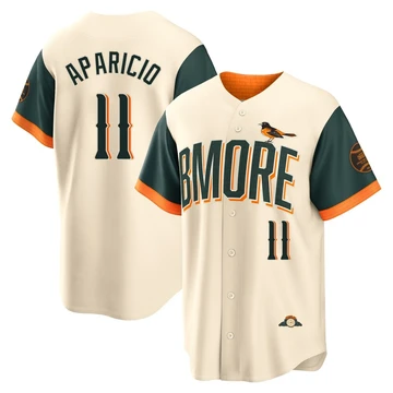 Men's Baltimore Orioles Luis Aparicio ＃11 Cream Limited 2026 City Connect Stadium Jersey