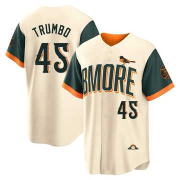 Men's Baltimore Orioles Mark Trumbo ＃45 Cream Limited 2026 City Connect Stadium Jersey