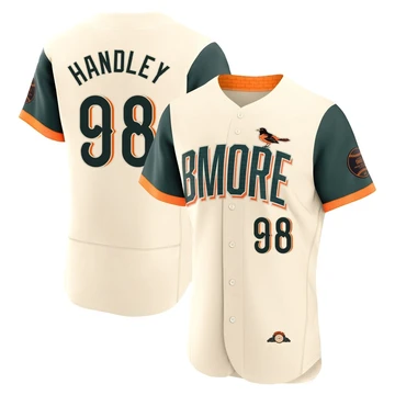 Men's Baltimore Orioles Maverick Handley ＃98 Cream Authentic 2026 City Connect Stadium Jersey
