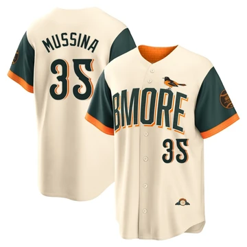 Men's Baltimore Orioles Mike Mussina ＃35 Cream Limited 2026 City Connect Stadium Jersey