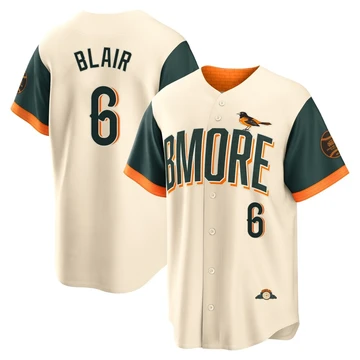 Men's Baltimore Orioles Paul Blair ＃6 Cream Limited 2026 City Connect Stadium Jersey
