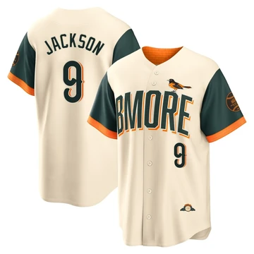 Men's Baltimore Orioles Reggie Jackson ＃9 Cream Limited 2026 City Connect Stadium Jersey