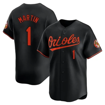 Men's Baltimore Orioles Richie Martin ＃1 Black Limited Alternate Jersey