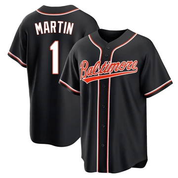 Men's Baltimore Orioles Richie Martin ＃1 Black Replica Fashion Out Jersey