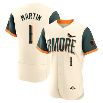 Men's Baltimore Orioles Richie Martin ＃1 Cream Authentic 2026 City Connect Stadium Jersey