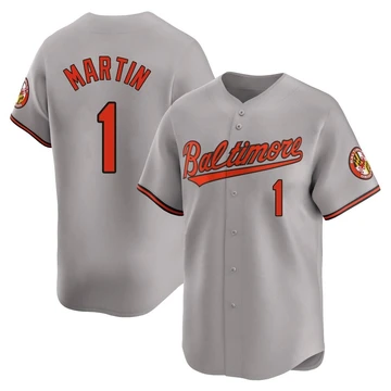 Men's Baltimore Orioles Richie Martin ＃1 Gray Limited Road Jersey
