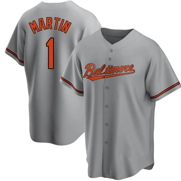 Men's Baltimore Orioles Richie Martin ＃1 Gray Replica Road Jersey