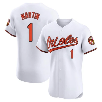 Men's Baltimore Orioles Richie Martin ＃1 White Elite Home Jersey