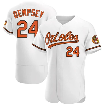 Men's Baltimore Orioles Rick Dempsey ＃24 White Authentic Home Jersey