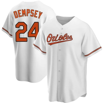 Men's Baltimore Orioles Rick Dempsey ＃24 White Replica Home Jersey