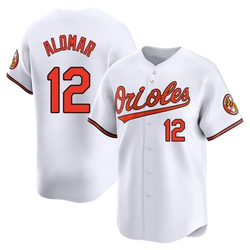 Men's Baltimore Orioles Roberto Alomar ＃12 White Limited Home Jersey