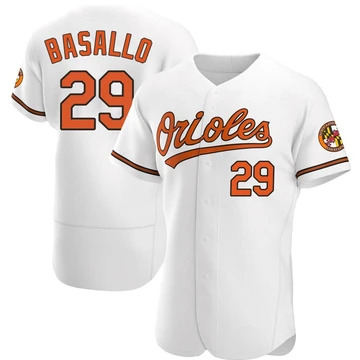 Men's Baltimore Orioles Samuel Basallo ＃29 White Authentic Home Jersey