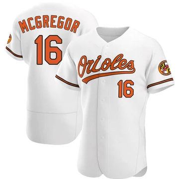 Men's Baltimore Orioles Scott Mcgregor ＃16 White Authentic Home Jersey