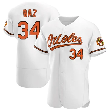 Men's Baltimore Orioles Shane Baz ＃34 White Authentic Home Jersey