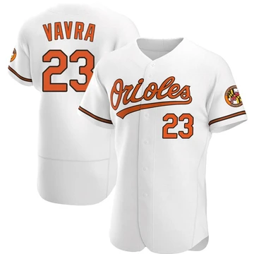 Men's Baltimore Orioles Terrin Vavra ＃23 White Authentic Home Jersey