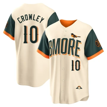 Men's Baltimore Orioles Terry Crowley ＃10 Cream Limited 2026 City Connect Stadium Jersey