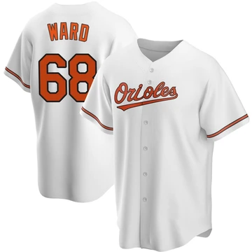 Men's Baltimore Orioles Thaddeus Ward ＃68 White Replica Home Jersey