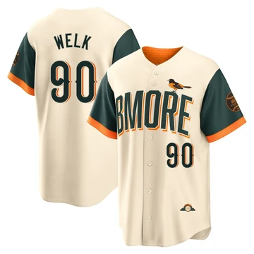 Men's Baltimore Orioles Toby Welk ＃90 Cream Limited 2026 City Connect Stadium Jersey