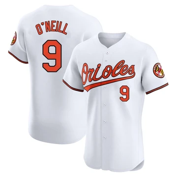 Men's Baltimore Orioles Tyler O'Neill ＃9 White Elite Home Jersey