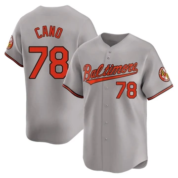 Men's Baltimore Orioles Yennier Cano ＃78 Gray Limited Road Jersey