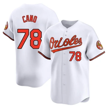 Men's Baltimore Orioles Yennier Cano ＃78 White Limited Home Jersey