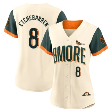 Women's Baltimore Orioles Andy Etchebarren ＃8 Cream Limited 2026 City Connect Stadium Jersey