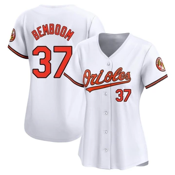 Women's Baltimore Orioles Anthony Bemboom ＃37 White Limited Home Jersey