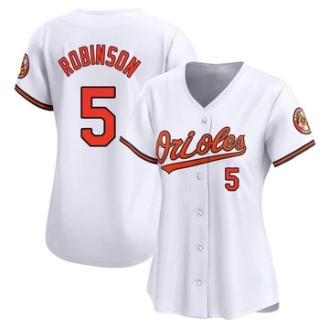 Women's Baltimore Orioles Brooks Robinson ＃5 White Limited Home Jersey